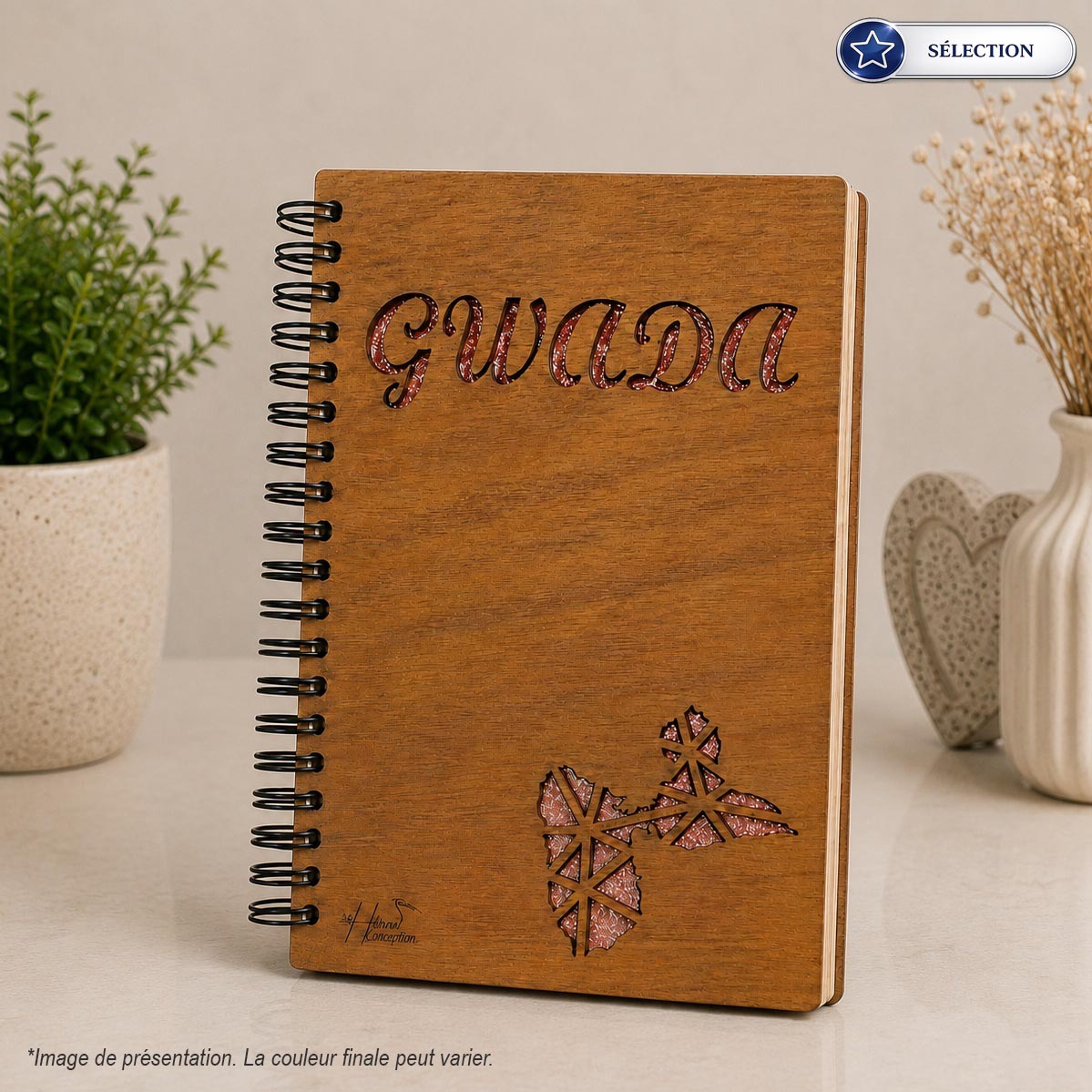 Carnet couverture Bois - Spirale métallique - Sélection – Image 2