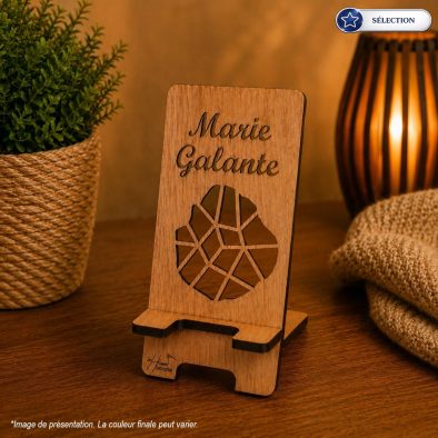 Support téléphone – Marie-Galante Ligne – Bois – Sélection