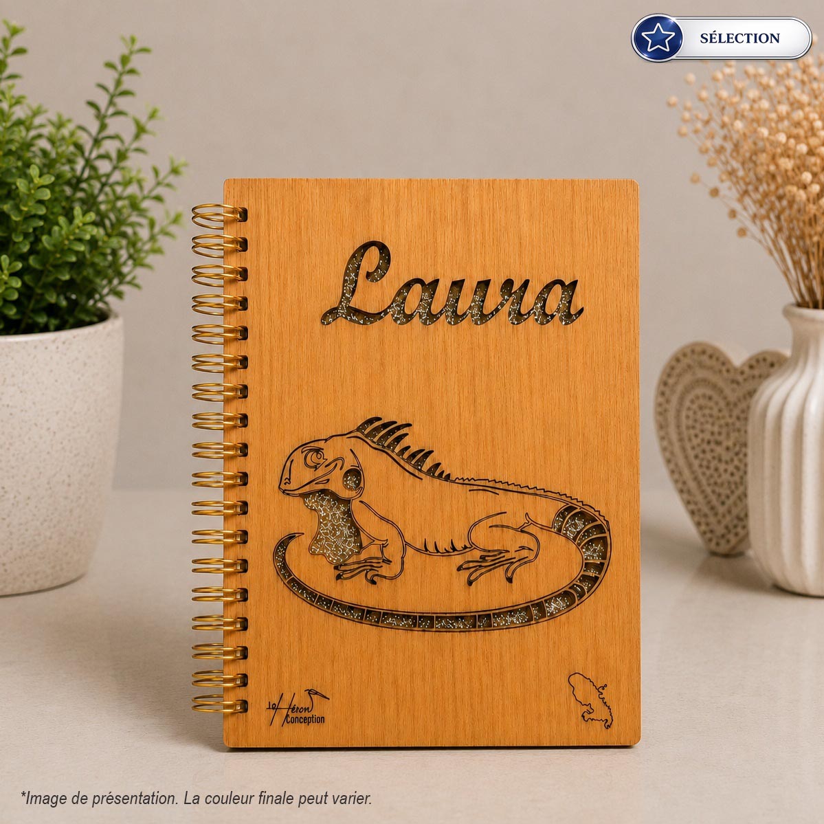 Carnet couverture Bois - Spirale métallique - Sélection – Image 4
