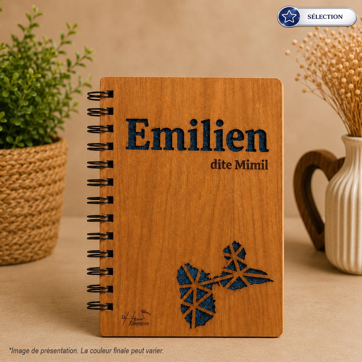 Carnet couverture Bois - Spirale métallique - Sélection – Image 10